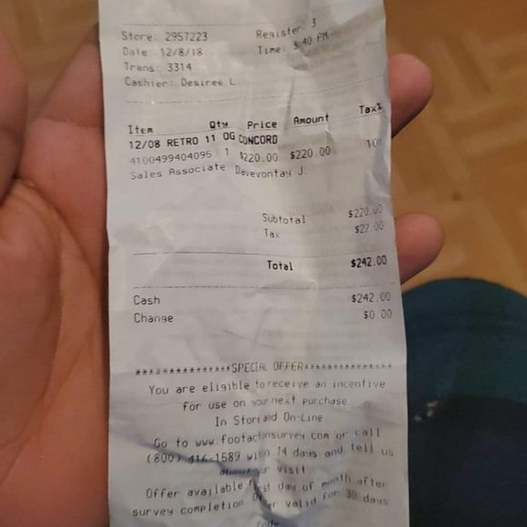 2018 Jordan 11 size 9.5 DS - Picture 9 of 9